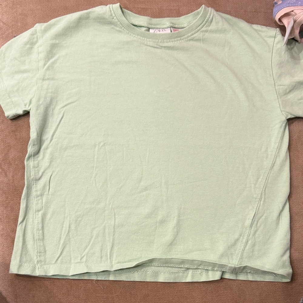 Zara Girls Mint Green T-Shirt 5years